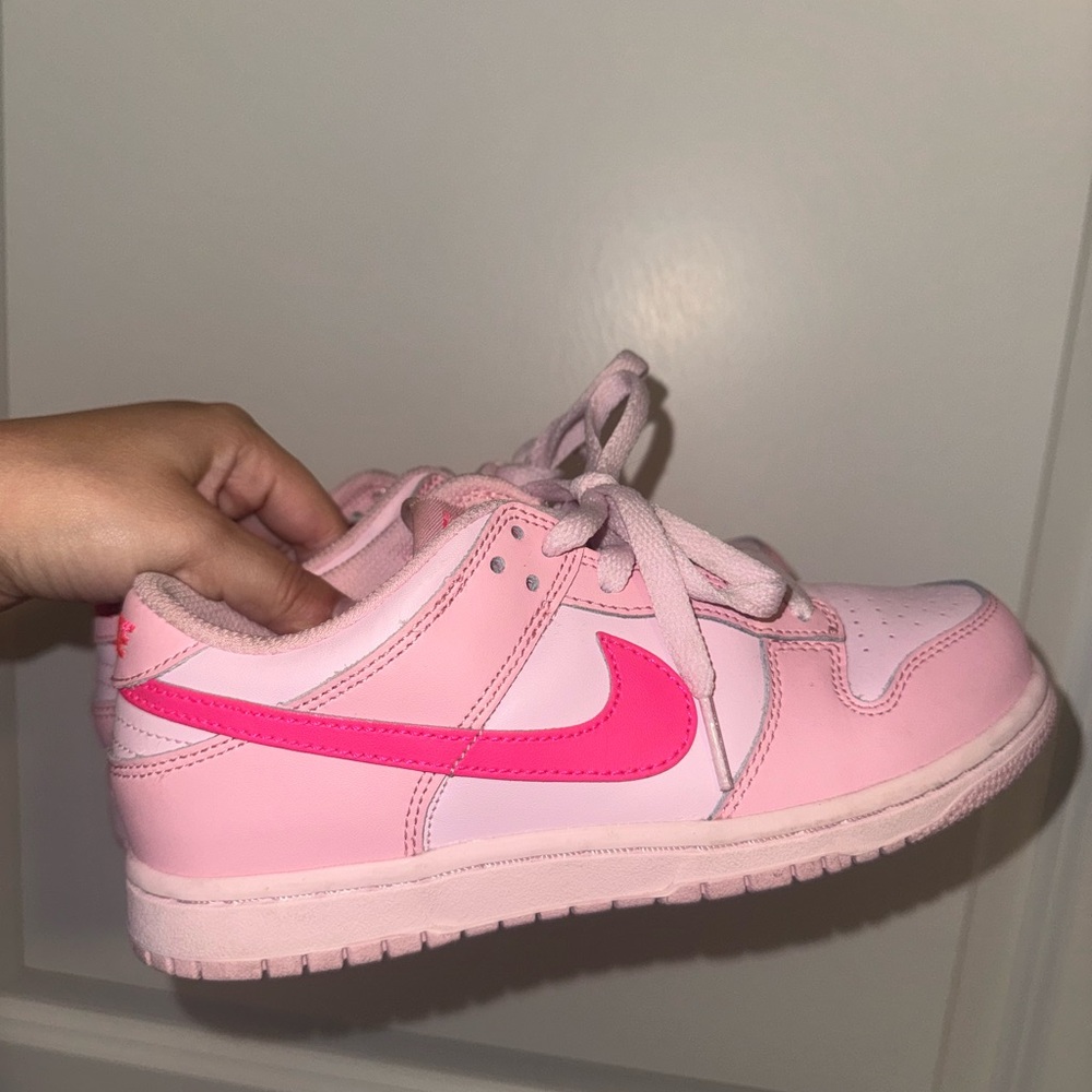 Nike Kids Light Pink and Hot Pink Sneakers